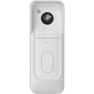 Anti-Theft Angle Mount for Blink Video Doorbell 2nd Gen (2025)  Adjustable Bracket with Weatherproof Cover, 45 Swivel, No-Drill or Screw Install (White)