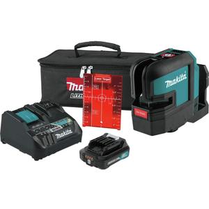 Makita SK105DNAX 12V max CXT® Lithium-Ion Cordless Self-Leveling Cross-Line Red Beam Laser Kit (2.0Ah)