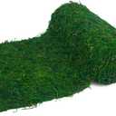 Moss Table Runner Preserved Dried Green Moss Roll for Crafts Fairy Gardens Wedding Woodland Decor 12" x 112" Table Decoration Grass Wall 30x285cm
