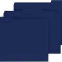 PANDRI Colored File Folders, 120 Pack 1/3 Cut Tab File Folder, Dark Blue
