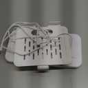 6 in 1 Wireless Charger for Apple Multiple Devices, Charging Station with Clock &7 Color Ambient Light, Foldable Rotate Stand for iPad, for iPhone17/16/15, Support for Apple Watch11/10 For AirPods4 (Ivory)