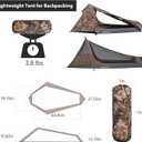 GEERTOP Ultralight Bivy Tent for 1 Person 3 Season Waterproof Single Person Backpacking Tent for Camping Hiking Backpack Travel Outdoor Survival Gear