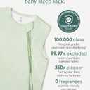 PurComfy Supersoft Sleep Sack 1.0 TOG, Premium Bamboo Viscose Baby Sleeping Bag 2-Way Zipper Sleep Sack Baby Wearable Blanket (3-6M, Blue)
