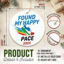 3 x ZAGKOO Christmas Running Gifts for Women, Men - Running Ornament for Christmas Tree, Cross Country Gifts for Runners Women, Track Runner Female - Marathon Gift Ideas - Ceramic Ornament 2025 Decoration