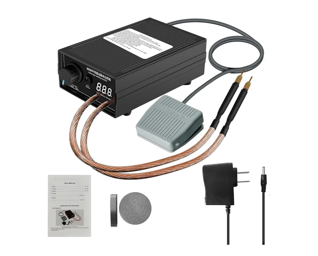 8000W Spot Welder,Handheld Spot Welder,Portable Spot Welder Machine DIY Kit,High Power Handheld Spot Welding Machine,with nickel strip and spot welding pen,for 18650 Battery Pack Welding Tools