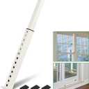 Forestchill Adjustable Window Security Bar, Extends from 10" to 18" Window Locks Bar for Inside Sliding Window, White