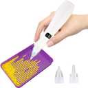 Electric Diamond Painting Pen, 2 Replacement Tip, Adjustable Suction Mode, Cordless Diamond Art Painting Pen with Vacuum Pump for Adult, DIY Art Tool Kits