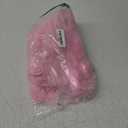 comeondear Women Lace Gown Kimono Robe with Fur Sexy Cover Up Chemise Bride Bathrobe Sleepwear (3X-Large-4X-Large, Pink)