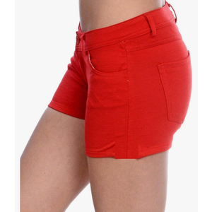 Jeans Juniors Women's Butt Lift Solid Color Casual Stretch Fit Cotton Shorts, XL