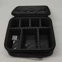 Relavel Travel Makeup Train Case Makeup Cosmetic Case Organizer Portable Artist Storage Bag with Adjustable Dividers for Cosmetics Makeup Brushes Toiletry Jewelry Digital Accessories Black (Small)