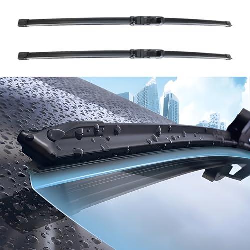 HEVLE Windshield Wiper Blades, Premium All-Season Windshield Wiper Blades, Wiper Blades Easy Install & Durable Stable Quiet Universal Car Accessories for Most Car