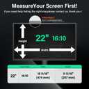 [2 Pack] 22 Inch Computer Privacy Screen for 16:10 Aspect Ratio Widescreen Monitor, Eye Protection Anti Glare Blue Light Computer Monitor Privacy Filter, Removable 22 in Protector Film