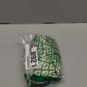 2 Pcs Green Block Print Bow Wreath Sash 24 x 16 Inch Christmas Wreath Sash for Front Door Holiday Floral Burlap Bow Accessories for Doorway Indoor Outdoor Garland Home (Green)