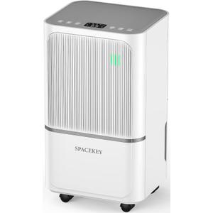 34 Pints Dehumidifier for Basement with Drain Hose Up to 2500 Sq.Ft, Compressor Dehumidifiers for Home, Bedroom, Bathroom, Large Room, 3 Modes, Intelligent Humidistat, Auto Shut-off, 24H Timer, White