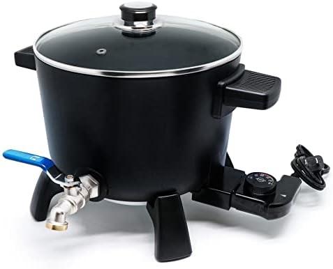Wax Melter for Candle Making, 6Qts Candle Wax Melting Pot with Spout for Soy Wax Soap Base Easy Pour & Non-Stick & Temps