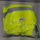 GLIMMR Hi Vis Hoodie Safety Reflective High Visibility Long Sleeve T Shirts with Hood for Men Class 3 Construction Workwear (XX-Large, Yellow)