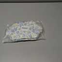 Cute Cubic Shaped Floral Cotton Makeup Cosmetic Bag for Women, Travel Quilted Zipper Make Up Bag, Cube Flowers Organizer Case Kawaii Makeup Cosmetic Travel Cloth Pouch (Blue Floral)