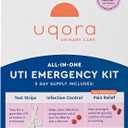 Uqora UTI Emergency Kit - Comes with 2 Urinary Tract Infection Test Strips, 12 UTI Pain Relief Tablets & 12 Infection Control Tablets - Urinary Tract Support - Maximum Strength