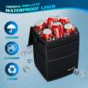 K KNODEL 2 Gallon Black Leak-Proof Waterproof Car Trash Can with Lid