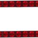 Partsam 2PCS Red 15" 11 LED Trailer Light Bar Sealed Stop Turn Tail Park Third 3rd Brake Light Truck Trailer Marker ID Bar Waterproof DOT Compliant