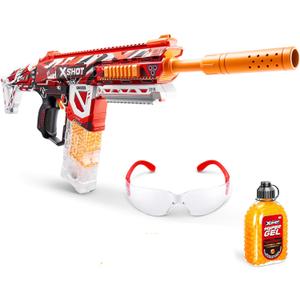 XShot Hyper Gel HPG-700 Blaster, Semi and Fully Automatic Gel Blaster & 20,000 Hyper Gel Pellets, 700 Capacity Mag, Eyewear, Ages 14 & Up by ZURU (Large Gel Blaster)