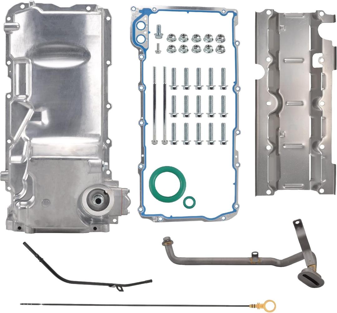 19212593 LSX Swap Retrofit Aluminum Oil Pan Kit Compatible with Chevrolet GM LS1 LS3 LSA Engines 19212593 LSX Swap Retrofit Aluminum Oil Pan Kit Compatible with Chevrolet GM LS1 LS3 LSA Engines