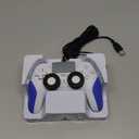 Kamylorus Wired Controller for PS-5/PC, Gaming Controller with Dual Vibration, Programmable/Remap/Turbo/RGB Light, 3.5MM Headphone Jack (White)