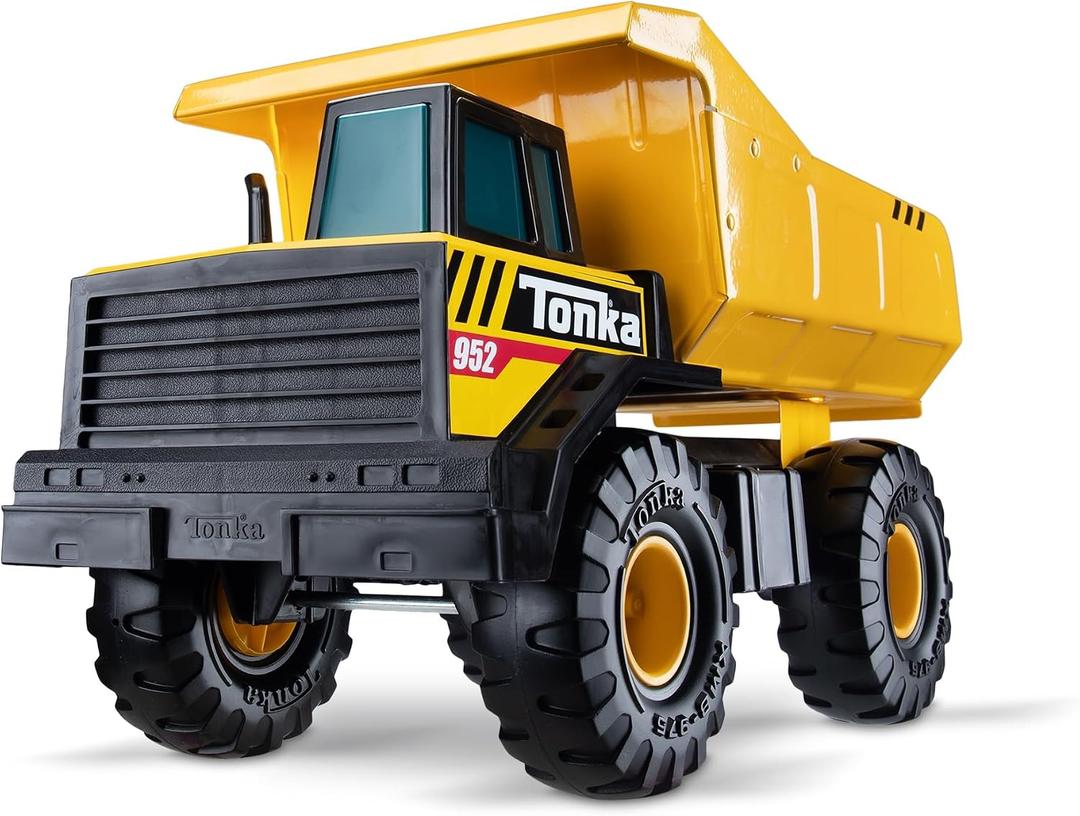 Tonka Steel Classics Mighty Dump Truck - Made with Steel & Sturdy Plastic, Yellow Toy Construction Truck, Boys and Girls, Kids, Toddlers, Ages 3+, 8 Zoll