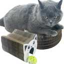 Interactive Scratching Board for Playful Kitties Magic Accordion Cat Scratching Post, Fun Cat Toys for Indoor Cats 1Pack