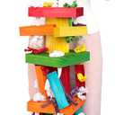 LUCKITTY 35" Extra Large Parrot Toys - Chewable Foraging Toys for Macaws, African Grey, Amazon Parrots - Durable Bird Cage Accessories Gift