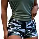 Floerns Women's Two Piece Rash Guard Short Sleeve Bathing Suit with Boyshort, Size M
