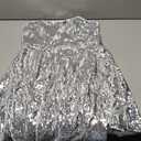 Allegra K Women Sequin Mini Dresses Party Club Adjustable Spaghetti Strap Festival Outfits Sparkly Disco Dress (Gray, L)