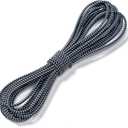 Aegero Elastic Bungee Cord, 1/8" x 50' Heavy Duty Bungie Cord,Kayak Stretch String Rope,Shock Cords,for DIY Projects,Kayak Strap Tarp Tie Down Canopy Boating Camping Tent Crafting Patio(Blackwhite)