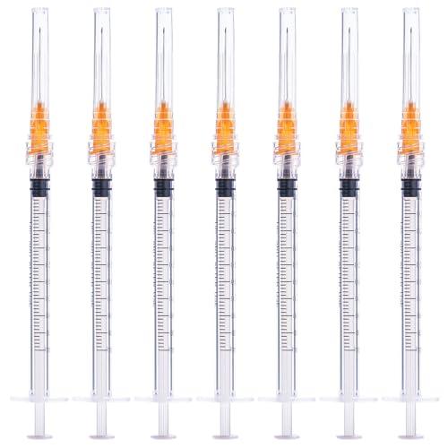 Syringes 1ml with 25 Gauge 1 Inch Needle Disposable Lab Syringe, 20 Pack 2030/01/05