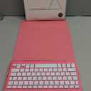 Harvopu Compatible for iPad Air 11 Inch/Air 5th 4th Generation Case with Keyboard - Folio Keyboard Cover with Pencil Holder for iPad Air 11-inch M4/M3/M2 (2026/2025/2024), Air 5/Air 4 (Hot Pink)