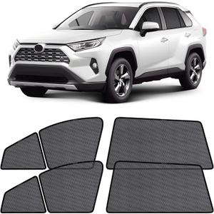 ZATOOTO Car Window Shades for Toyota RAV4 2019-2024, Car Window Cover Baby Sun Shades Sun Blocker Car Side Window Screens for Camping| UV Protection, Privacy, Ventilation, and Bug-Free Design
