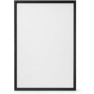 12x18 Picture Frame Black Plastic with Glass Front Front Loading Design, Wall or Tabletop Display, Vertical or Horizontal, For Photos & Artwork, Instruction Sheet Included, 2 Pack