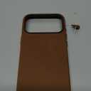 SHIELDON Case for iPhone 17 Pro Max 6.9" 2025 | Top Grain Crazy Horse Leather, Compatible with Magsafe, [Camera Button Updated], Magnetic Wireless Charging Non-Slip Comfort Grip, Metal Buttons - Brown