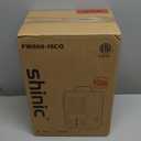 Shinic Space Heater,1500W Milkhouse Heater with Thermostat, Stay Cool Durable Metal Housing, Overheat protection, 3-Prong Plug, Tip-Over Auto Shut Off, Utility Heater for Garage, Bedroom, Greenhouse