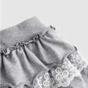 SHENHE Women's Y2k Ruffle Shorts Tiered Layer Lace High Waist Kawaii Coquette Shorts (L)