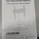 Perlegear Universal Swivel TV Stand Base for 3270 inch TVs, Height Adjustable Table Top TV Stand Mount with Tilt, Tempered Glass Base, Holds up to 88 lbs, Max VESA 400x400mm, PGTVS26 : Electronics