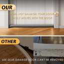 MAXTID Large Door Draft Blocker 36" Grey Bottom Door Draft Stoppers for Bottom Weather Stripping Shower Door Seal Strip Under Gap Filler Doors Sweep Interior Doors (Gray)