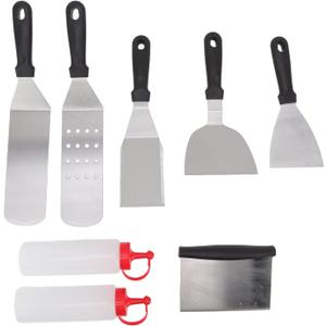 Griddle Spatula Stainless Steel Ergonomic Design Wide Application Kitchen BBQ Spatula