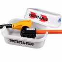 RV Camper Cord and Plug Protector - Easily Elevates & Fully Encloses Large 30 & 50 Amp Plugs to Shield from The Elements - UV Protected Polyethylene - Sourced and Made in The USA