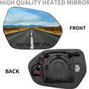 Passenger Side Mirror Replacement for Toyota Camry 2018 2019 2020 2021 2022 2023 - Rear View Mirror Glass,Right Side Mirrors Glass with Power Heated & Blind Spot