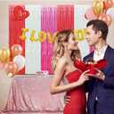 Valentine's Day Party Banner Balloons Gift Box Party Photography Background Decorations Red Pink White Backdrop I Love You Photo Wedding Backdrop Props