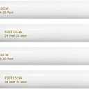 24 Inch T12 Fluorescent Tube Light Bulb 20 Watt Cool White, F20T12/CW 4100K Replacement for F20T12/CW/ALTO, F20T12/CW/ECO, F20T12/SP41/ECO G13 Base 1200 Lumens 4 Counts