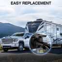 Deluwire 4 FT 7 Pin Trailer Plug, Heavy Duty Trailer Wiring Harness, 7 Way Trailer Cord with Double Prongs Connector for Trailers, RVs, Campers