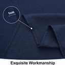 Smiry Rectangle Table Cloth Linen Textured, Waterproof Spillproof Anti-Wrinkle Burlap Tablecloth, Washable Decorative Fabric Table Cover for Dining, Party, Banquet, 54 x 78 Inch, Navy