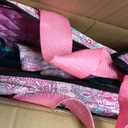 American Mahjong Game Set, 166 Pink Tiles (1.2), 4 All-in-One Color Rack/Pushers & Drawstring Bag, Complete Mahjong Sets with Pink Printed Carrying Bag and Mahjong Tile Set Accessories